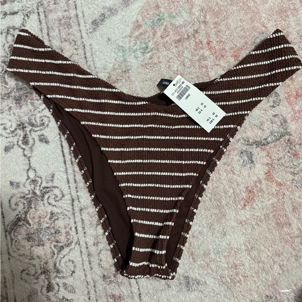 Abercrombie high leg cheeky bikini bottom, nwt